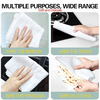 White XXL cloth multiple purposes: mirror, stove, windows, oil stains