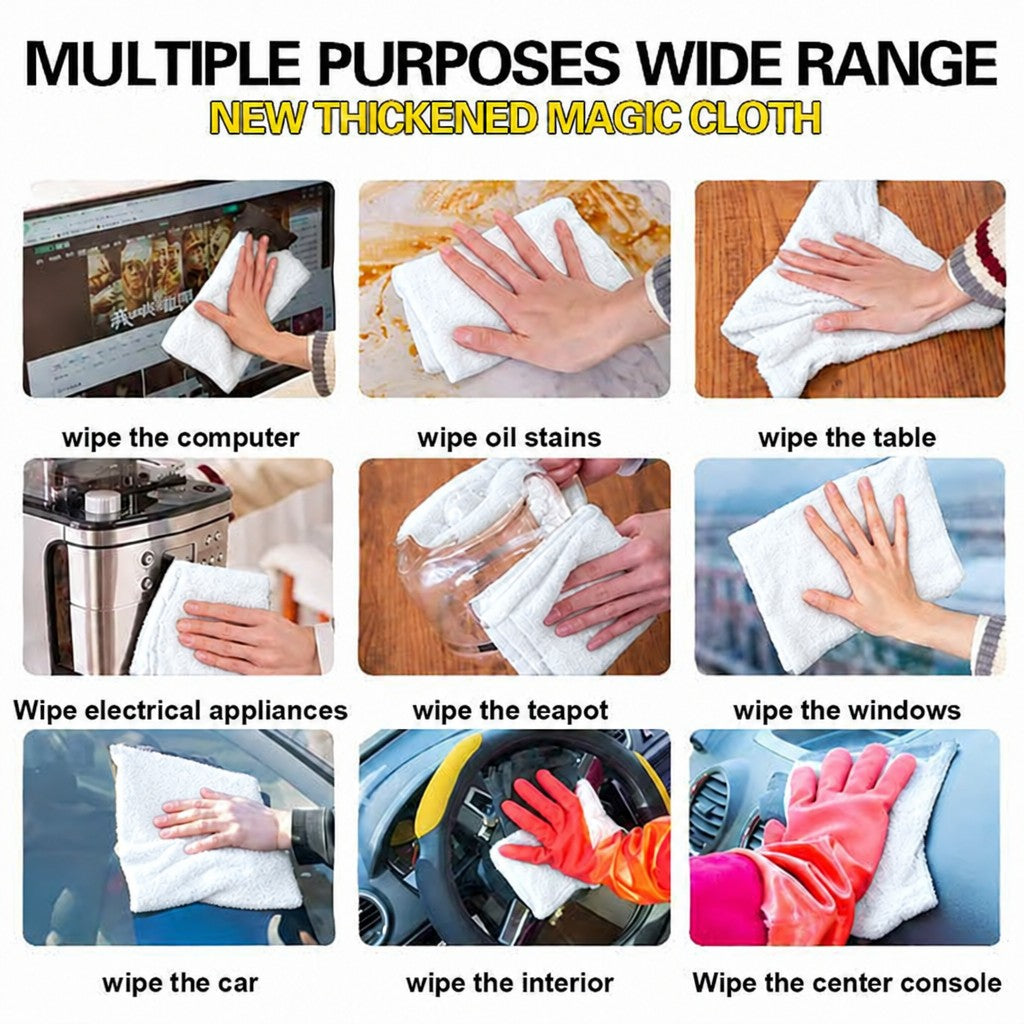 White XXL cloth multiple purposes: computer, table, appliances, car