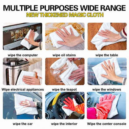 White XXL cloth multiple purposes: computer, table, appliances, car